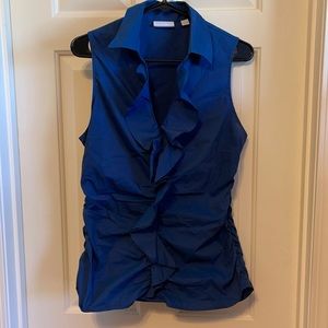 Sleeveless ruffle top